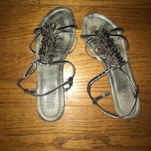 ana silver sandals!